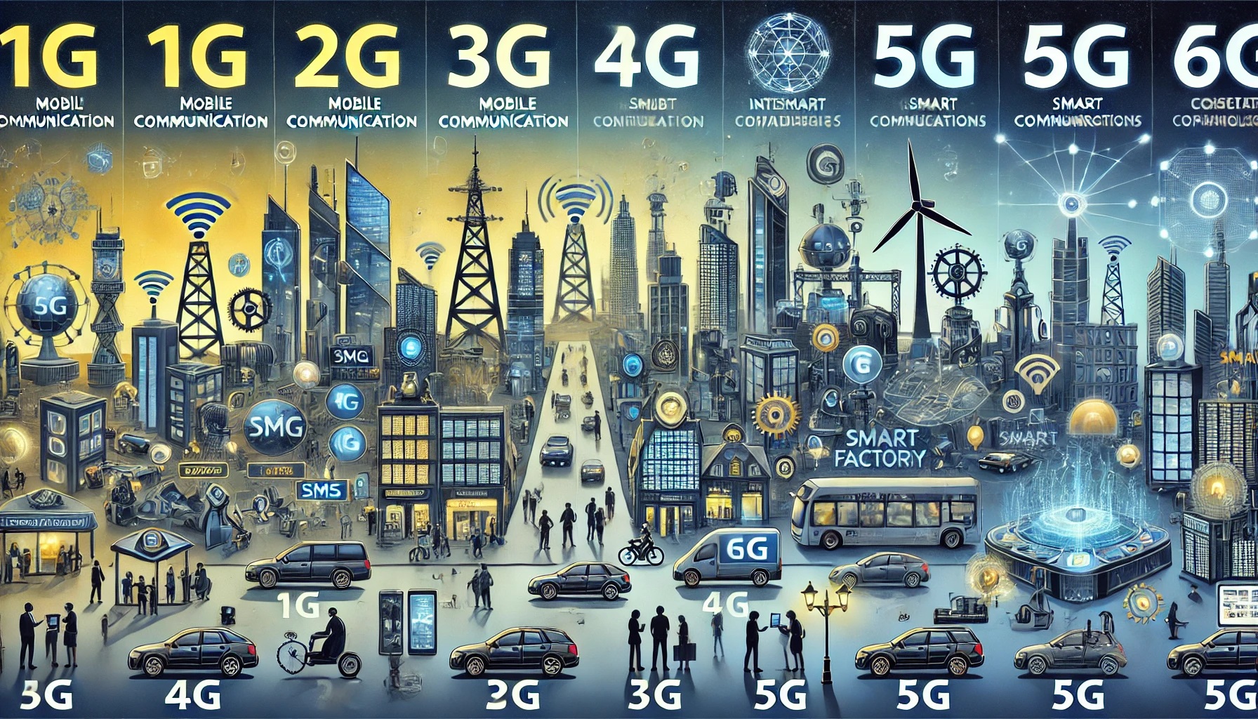 La fascinante evolución de la comunicación móvil: De la 1G a la 6G